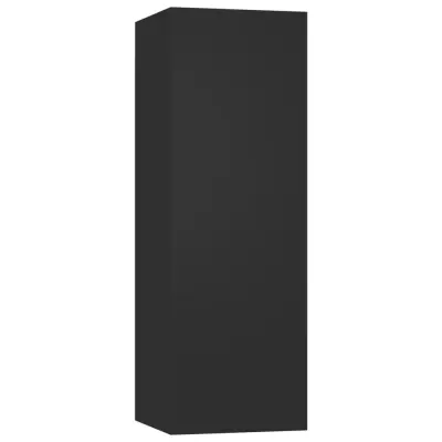 TV omarica - TV enota - Televizijska omarica črna 30,5x30x90 cm inženirski les