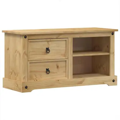 TV omarica - TV stojalo - Televizijska omarica Corona 100x40x52 cm trdna borovina
