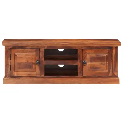 TV omarica - TV stojalo - Televizijska omarica z vrati 112x30x40 cm trden akacijev les