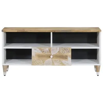TV omarica - TV stojalo - Televizijska omarica 100x33,5x46 cm Masivni les Mango