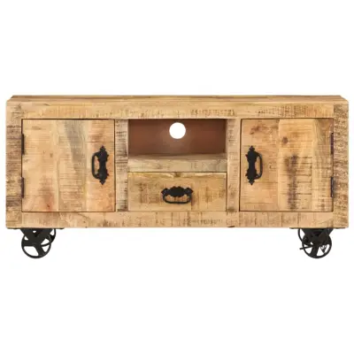 TV omarica - TV stojalo - Televizijska omarica iz robustnega mangovega lesa 110x30x50 cm