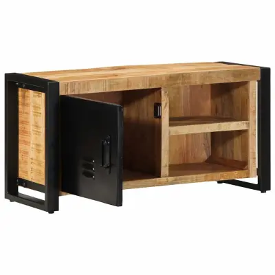 TV omarica - TV stojalo - Televizijska omarica 80x30x40 cm Masivni neobdelan les Mango