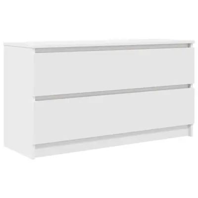 TV omarica - TV stojalo - Televizijska omarica bela 100x35x54 cm inženirski les
