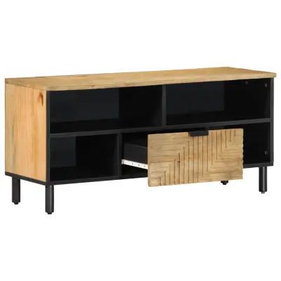 TV omarica - TV stojalo - Televizijska omarica rjava 100x33x46 cm masivni les Mango
