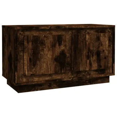TV omarica - TV stojalo - Televizijska omarica dimljeni hrast 80x35x45 cm inženirski les