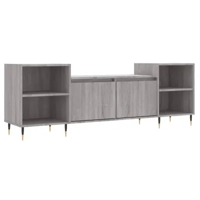 TV omarica - TV enota - Televizijska omarica siva sonoma 160x35x55 cm inženirski les