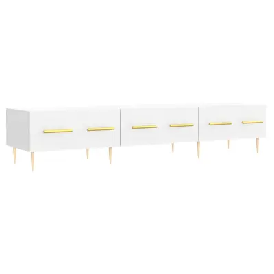TV omarica - TV stojalo - Televizijska omarica bela 150x36x30 cm inženirski les