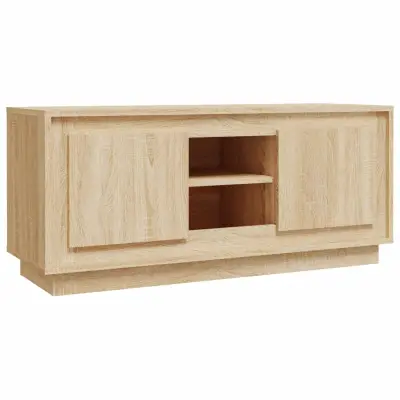 TV omarica - TV stojalo - Televizijska omarica sonoma hrast 102x35x45 cm inženirski les