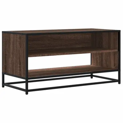 TV omarica - TV stojalo - Televizijska omarica rjava hrast 91x40x46 cm inženirski les