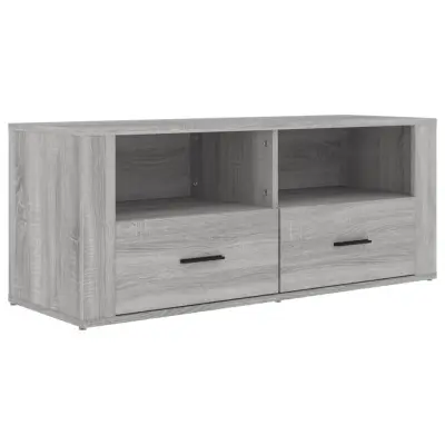 TV omarica - TV enota - Televizijska omarica siva sonoma 100x35x40 cm inženirski les