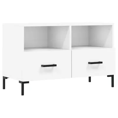TV omarica - TV stojalo - Televizijska omarica bela 80x36x50 cm inženirski les