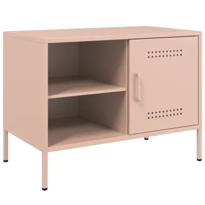 TV omarica - TV enota - Televizijska omarica roza 68x39x50,5 cm jeklo