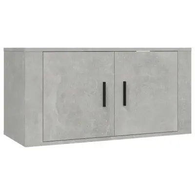 Stenska TV omarica - TV stojalo - Televizijska omarica betonsko siva 80x34,5x40 cm