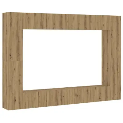 8 kosov stenske TV omarice - TV enot Artisan Oak Engineered Wood