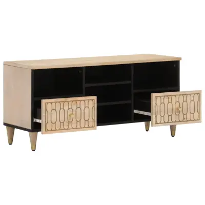 TV omarica - TV stojalo - Televizijska omarica 100x33x46 cm trden mangov les