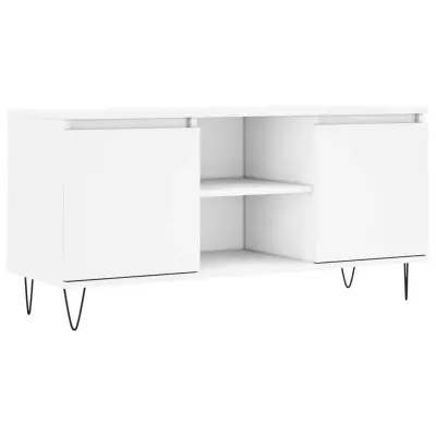 TV omarica - TV stojalo - Televizijska omarica bela 104x35x50 cm inženirski les