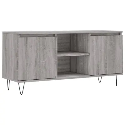 TV omarica - TV enota - Televizijska omarica siva sonoma 104x35x50 cm inženirski les