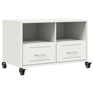 TV omarica - TV stojalo - Televizijska omarica bela 68x39x43,5 cm jeklo