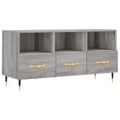 TV omarica - TV enota - Televizijska omarica siva sonoma 102x36x50 cm inženirski les