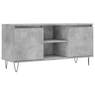 TV omarica - TV stojalo - Televizijska omarica betonsko siva 104x35x50 cm inženirski les