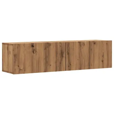 Stenska TV omarica - TV stojalo - Televizijska omarica artisan hrast 120x30x30 cm inženirski les
