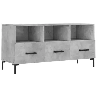 TV omarica - TV stojalo - Televizijska omarica betonsko siva 102x36x50 cm inženirski les