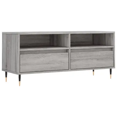 TV omarica - TV enota - Televizijska omarica siva sonoma 100x34,5x44,5 cm inženirski les