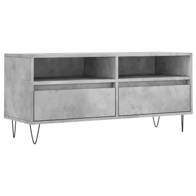 TV omarica - TV stojalo - Televizijska omarica betonsko siva 100x34,5x44,5 cm inženirski les