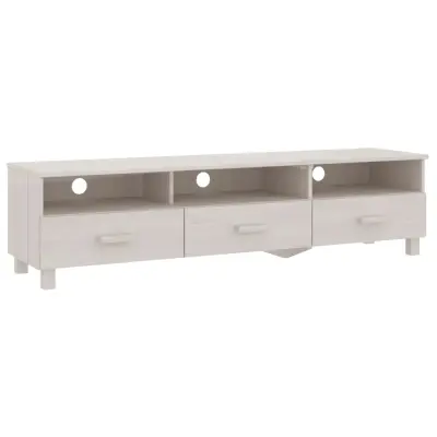 TV omarica - TV stojalo - Televizijska omarica HAMAR bela 158x40x40 cm trdna borovina