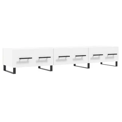 TV omarica - TV stojalo - Televizijska omarica bela 150x36x30 cm inženirski les