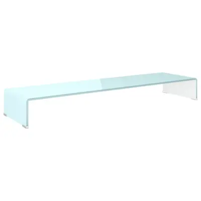 Stojalo za TV / ekran - TV stojalo - Stojalo za ekran stekleno zeleno 110x30x13 cm
