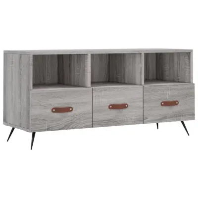 TV omarica - TV enota - Televizijska omarica siva sonoma 102x36x50 cm inženirski les