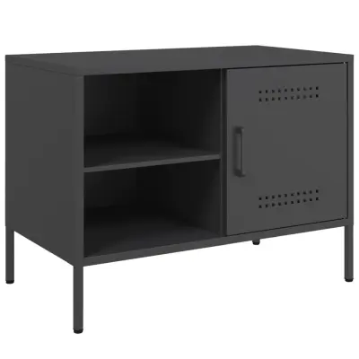 TV omarica - TV enota - Televizijska omarica črna 68x39x50,5 cm jeklo