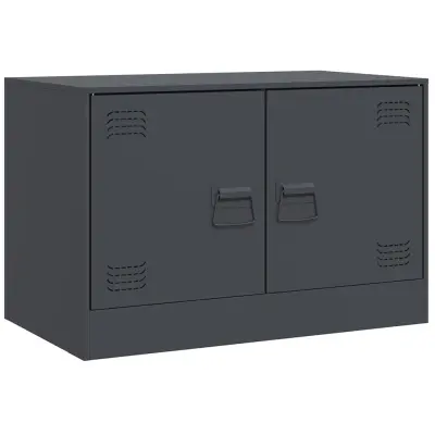 TV omarica - TV stojalo - Televizijska omarica antracitna 67x39x44 cm jeklo