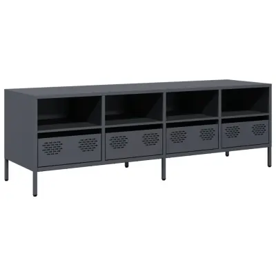 TV omarica - TV stojalo - Televizijska omarica antracitna 135x39x43,5 cm hladno valjano jeklo