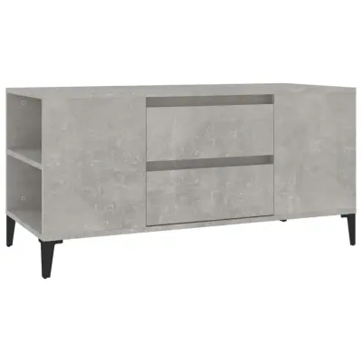 TV omarica - TV stojalo - Televizijska omarica betonsko siva 102x44,5x50 cm inženirski les