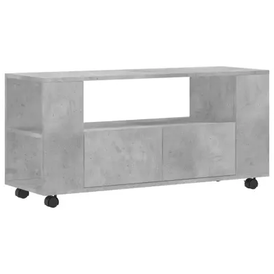 TV omarica - TV stojalo - Televizijska omarica betonsko siva 102x34,5x43 cm inženirski les