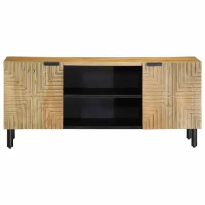 TV omarica - TV stojalo - Televizijska omarica rjava 105x33x46 cm masivni les Mango