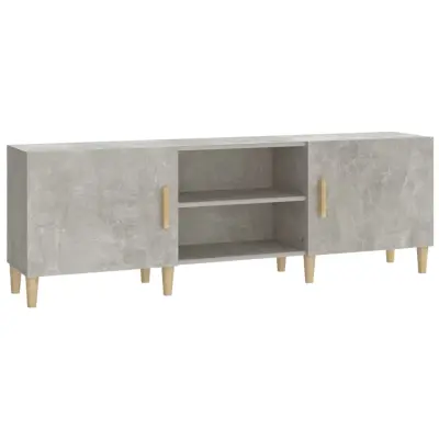 TV omarica - TV stojalo - Televizijska omarica betonsko siva 150x30x50 cm konstruiran les
