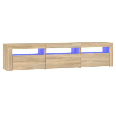 TV omarica - TV stojalo - Televizijska omarica z LED lučkami sonoma hrast 180x35x40 cm