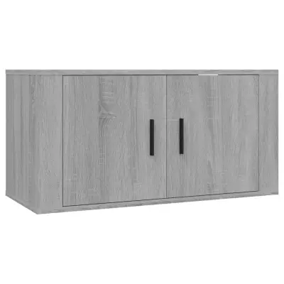 Stenska TV omarica - TV stojalo - Televizijska omarica siva sonoma 80x34,5x40 cm