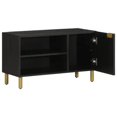 TV omarica - TV enota - Televizijska omarica črna 80x33x46 cm iz umetnega lesa