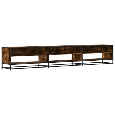 TV omarica - TV stojalo - Televizijska omarica dimljeni hrast 270x40x46 cm inženirski les