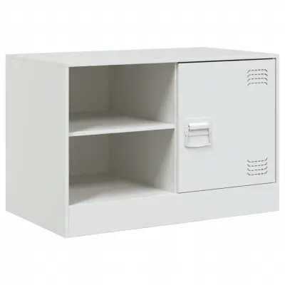 TV omarica - TV stojalo - Televizijska omarica bela 67x39x44 cm jeklo
