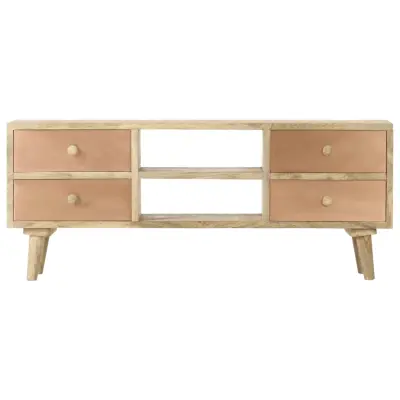TV omarica - TV stojalo - Televizijska omarica 110x30x45 cm trden mangov les