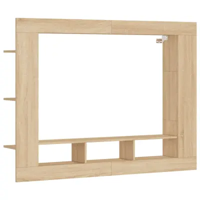TV omarica - TV stojalo - Televizijska omarica sonoma hrast 152x22x113 cm inženirski les