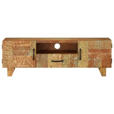 TV omarica - TV enota - Televizijska omarica ročno izrezljana 120x30x40 cm trden predelan les