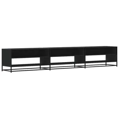 TV omarica - TV enota - Televizijska omarica črna 270x40x46 cm inženirski les