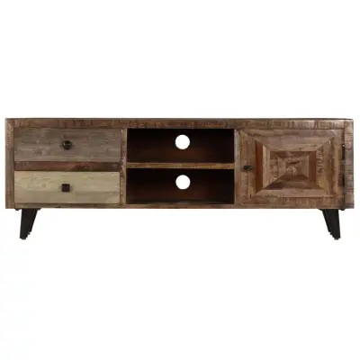TV omarica - TV stojalo - Televizijska omarica iz trdnega mangovega lesa 118x30x40 cm