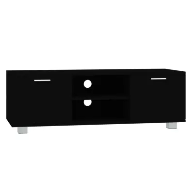 TV omarica - TV enota - Televizijska omarica črna 120x40,5x35 cm inženirski les